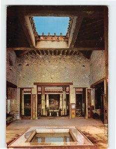 Postcard Atrium, House of the Vettii, Excavations, Pompei, Italy
