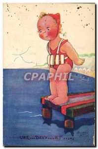 Old Postcard Fantasy Illustrator Child A Mallet and two