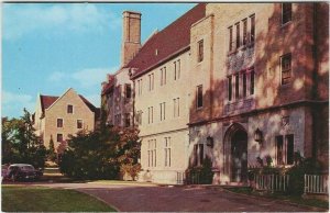 Vintage postcard, Babcock Hall, Women's Dorm, Wooster College, Wooster, Ohio 