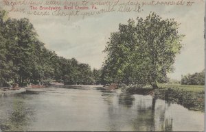 Postcard The Brandywine West Chester PA 1907