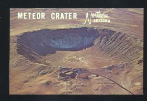 METEOR CRATER ROUTE 66 NEAR FLAGSTAFF ARIZONA AERIAL VIEW POSTCARD