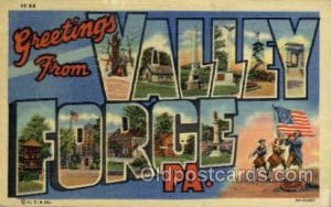 Valley Forge, PA, Pennsylvania, USA Large Letter USA Town Unused crease top l...