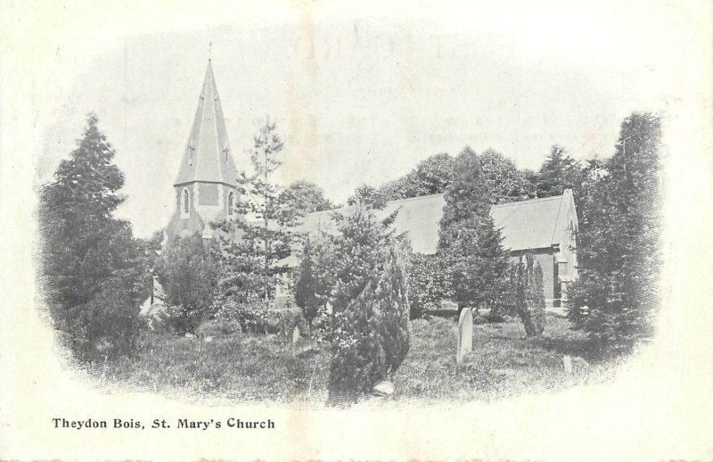 Postcard England Theydon Bois St Mary's Church