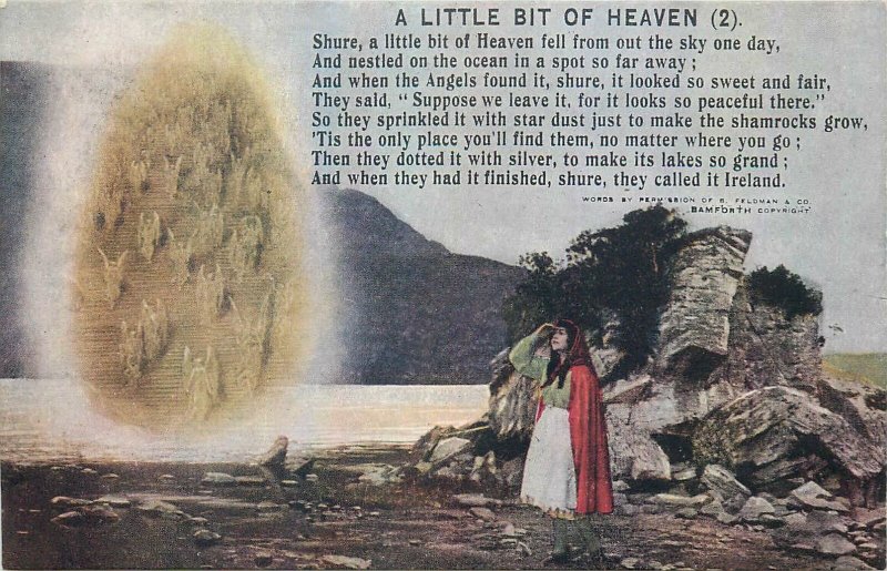Postcard Hymns & poetry british a little bit of heaven