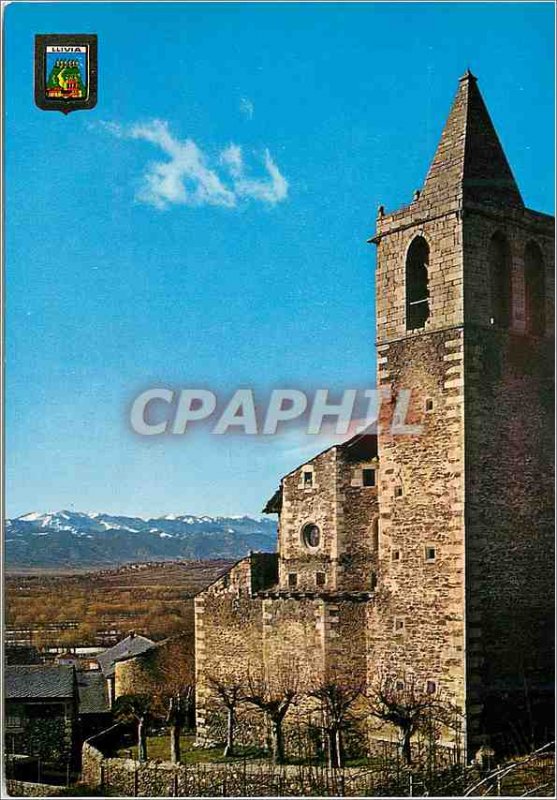 Postcard Modern Llivia Parish Church