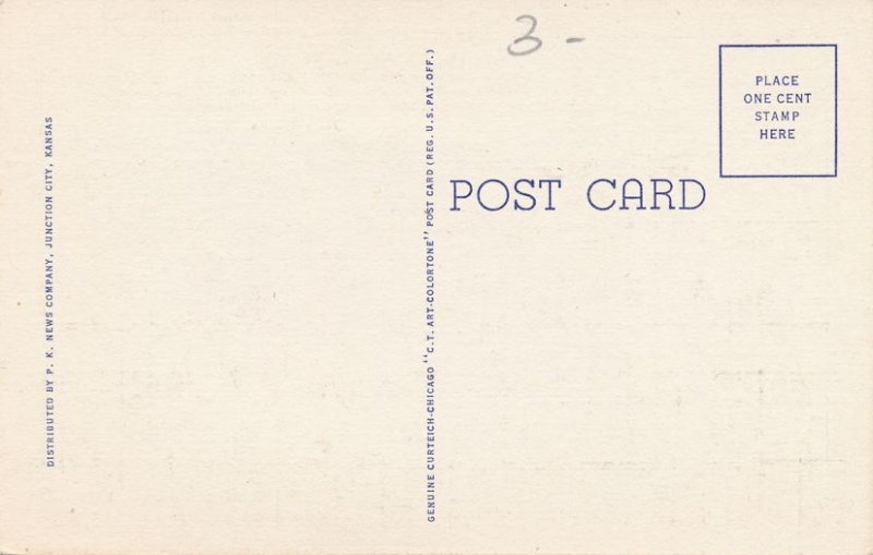 High School at Herington KS, Kansas - Linen