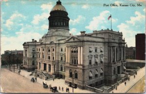 Post Office Kansas City Missouri Vintage Postcard C165