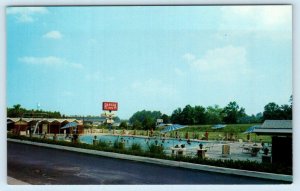 DURHAM, North Carolina NC ~ Roadside Motel RAMADA INN 1960s-70s Postcard