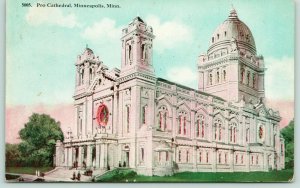 Minneapolis MinnesotaTwin Towers~Dome~Roman Catholic Pro Cathedral~c1910 PC 