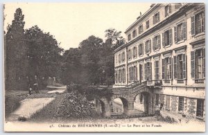 Vintage Château de Brévannes Postcard Le Pont et les Fossés France