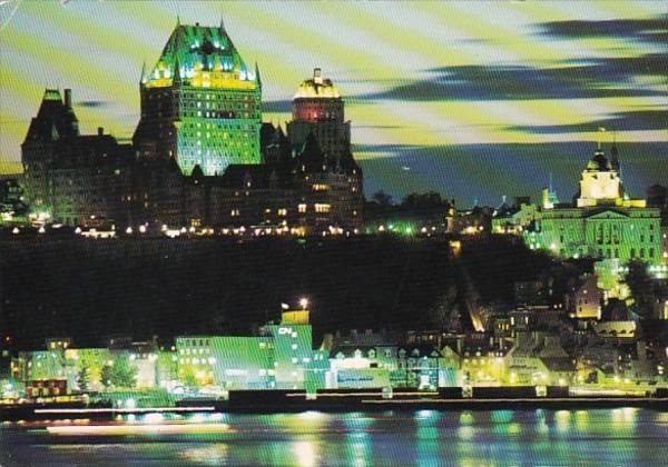 Canada Quebec La Cite At Dusk