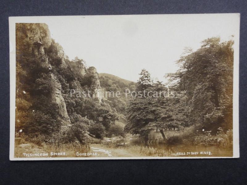 Derbyshire: Tissington Spires Dovedale, Ashborne Old RP Postcard by Neils & Roes