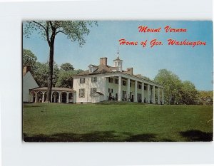 Postcard Home Of George Washington, Mount Vernon, Virginia