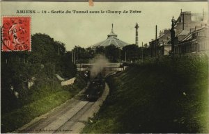 CPA AMIENS Sortie du Tunnel sous le Champ de Foire (18391)