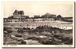 Old Postcard Roscoff Vue Generale de la Plage