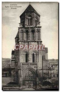 Old Postcard Poitiers Eglise Sainte Radegonde