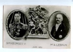 3161190 GEORGES VI King of the United Kingdom & Albert LEBRUN