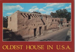 America Postcard - The Oldest House in U.S.A, Sante Fe, New Mexico RR9099