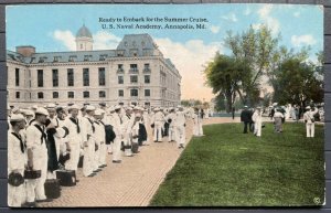 Vintage Postcard 1913 Summer Cruise, US Naval Academy Annapolis Maryland