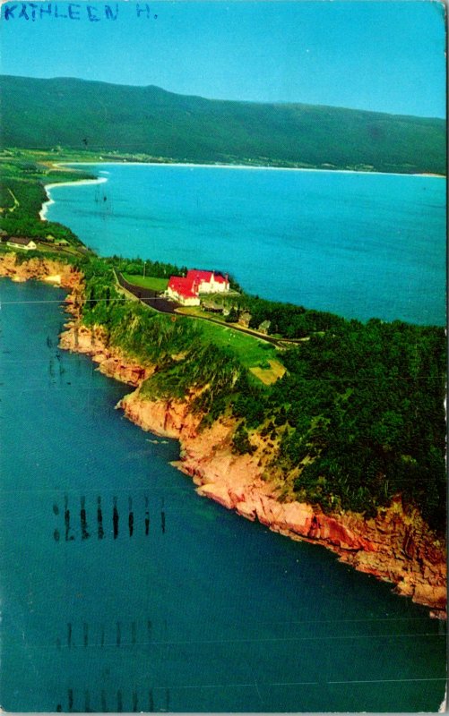 Keltic Lodge Ingonish Cape Breton Canada Postcard used 1966