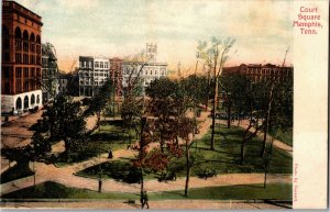 View Overlooking Court Square, Memphis TN Vintage Postcard K28