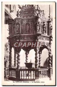 Old Postcard Guimilau (Finistere) The Baptistry