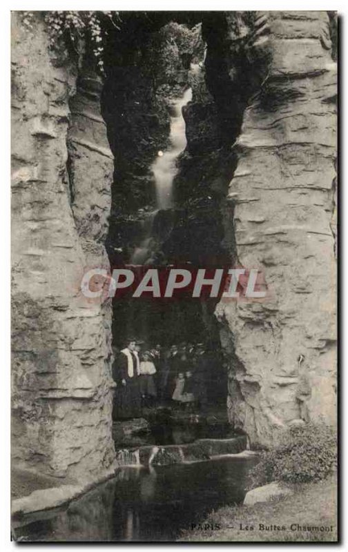 Old Postcard Paris Buttes Chaumont