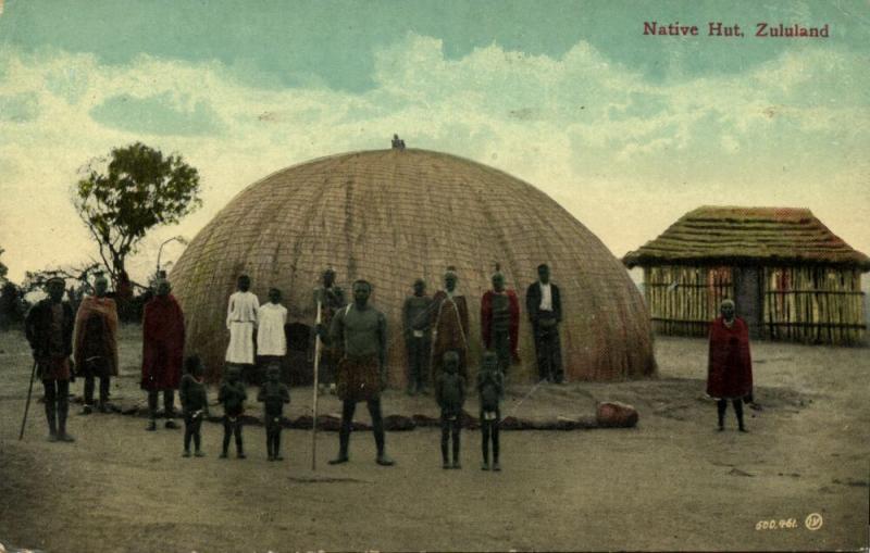 south africa, ZULULAND, Native Zulu Hut (1910s) Postcard