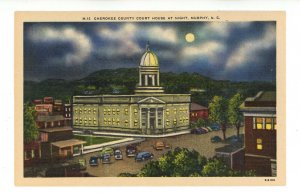 NC - Murphy. Cherokee County Courthouse at Night