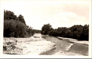 Real Photo Postcard The Guadalupe River in Kerrville, Texas