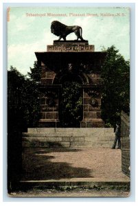 c1910 Sebastopol Monument, Pleasant Street, Halifax Nova Scotia Canada Postcard