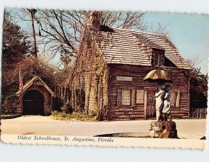 Postcard Oldest Schoolhouse, St. Augustine, Florida