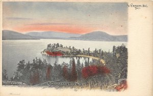 H46/ Vernon British Columbia Canada Postcard c1910 Okanagan Lake