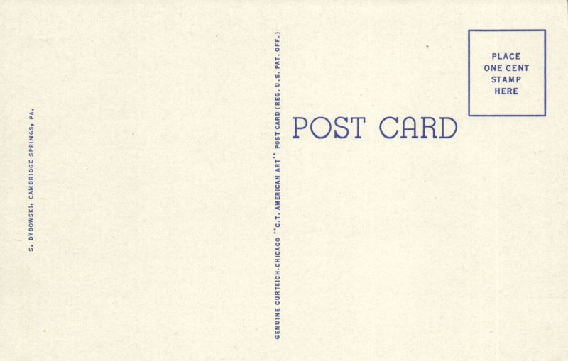 PC GOLF, PPA, CAMBRIDGE SPRINGS, RIVERSIDE GOLF COURS, Vintage Postcard (b45849)