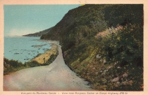 Vintage Postcard 1920's View Near Ruisseau Castor on Gaspe Highway Quebec Canada