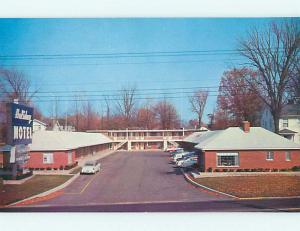 Unused 1950's OLD CARS & HOLIDAY MOTEL Richmond Indiana IN s6018