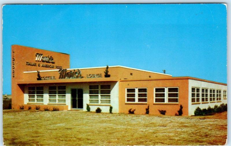 OCEAN CITY, Maryland  MD   Roadside MARIO'S Italian Restaurant  c1950s  Postcard