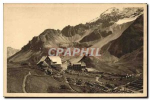 Old Postcard The Alps Lautaret Le Jardin Alpin Chalet and PLM to the Massif C...