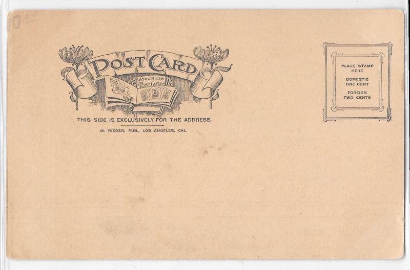 Stanford University CA California Ruins After 1906 Earthquake Disaster Postcard
