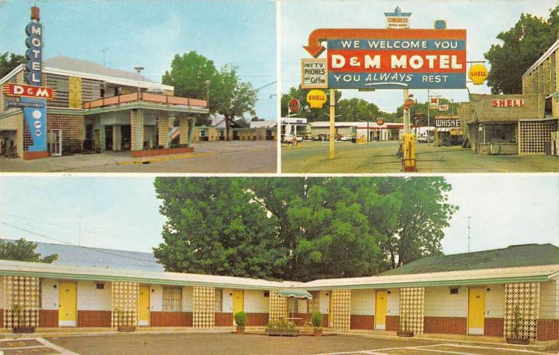 Forrest City Arkansas D and M Motel Vintage Postcard AA30832