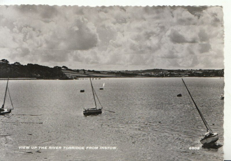 Devon Postcard - View Up The River Torridge From Instow  - RP - Ref TZ4937