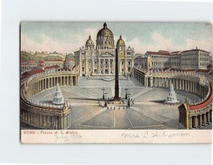 Postcard Piazza di S. Pietro, Rome, Italy