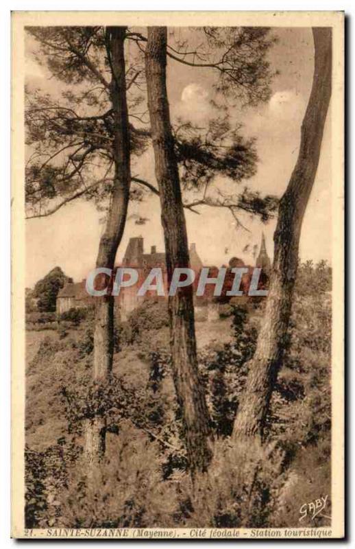 Saint Suzanne Old Postcard Cite feudal Resorts