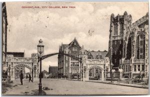 Convent Avenue, City College, New York c1911 Vintage Postcard L08