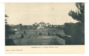 MA -  Weston. Residence of H. S. Sears ca 1905