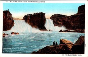 Postcard WATER SCENE Snake River Idaho ID AM5669