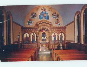 Bent Corner Pre-1980 HOLY CROSS CHURCH SCENE Chicago Illinois IL L3871