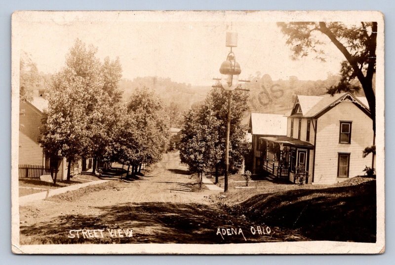 J87/ Adena Ohio RPPC Postcard c1910 near Stuebenville Cadiz Homes 575