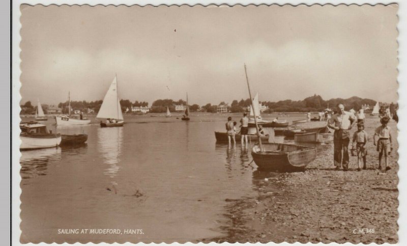 Hampshire; Sailing At Mudeford, Nr Christchurch RP PPC, 1958 To J Hutley, Ropley 