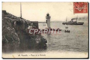 Old Postcard Marseille Lighthouse Desirade